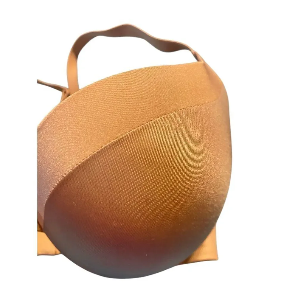 Victoria’s Secret push-up brawl tan size 34D padded criss cross back - Picture 2 of 5